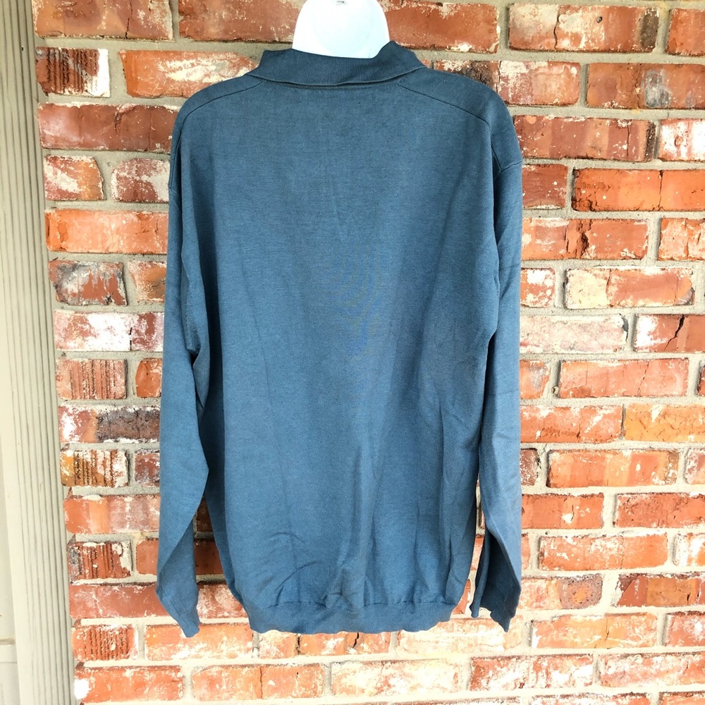 Tommy Bahama blue pullover silk sweater size Large - Picture 5 of 7